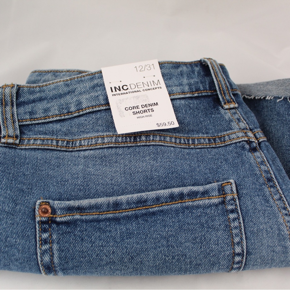 INC International Concepts Core Denim Shorts - Blue